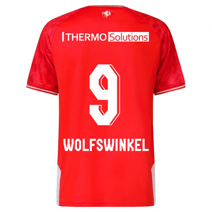 Criança Camisola Ricky Van Wolfswinkel #9 Vermelho Principal 2023/24 Camisa Brasil