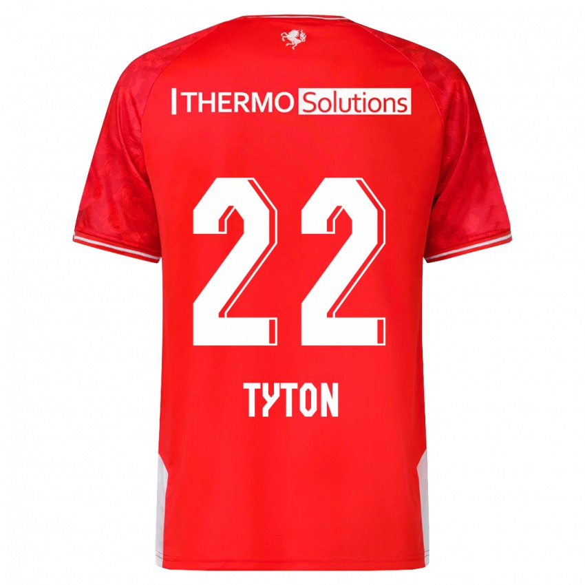 Criança Camisola Przemyslaw Tyton #22 Vermelho Principal 2023/24 Camisa Brasil