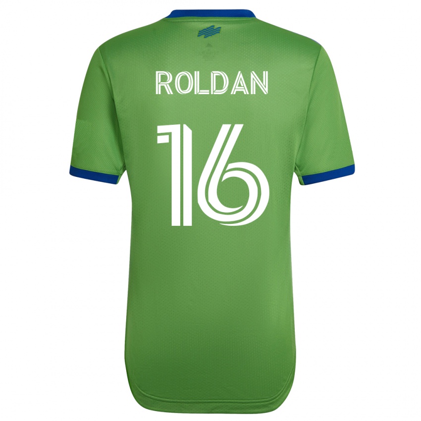 Criança Camisola Álex Roldán #16 Verde Principal 2023/24 Camisa Brasil