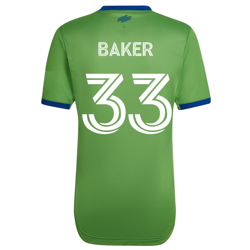 Criança Camisola Cody Baker #33 Verde Principal 2023/24 Camisa Brasil