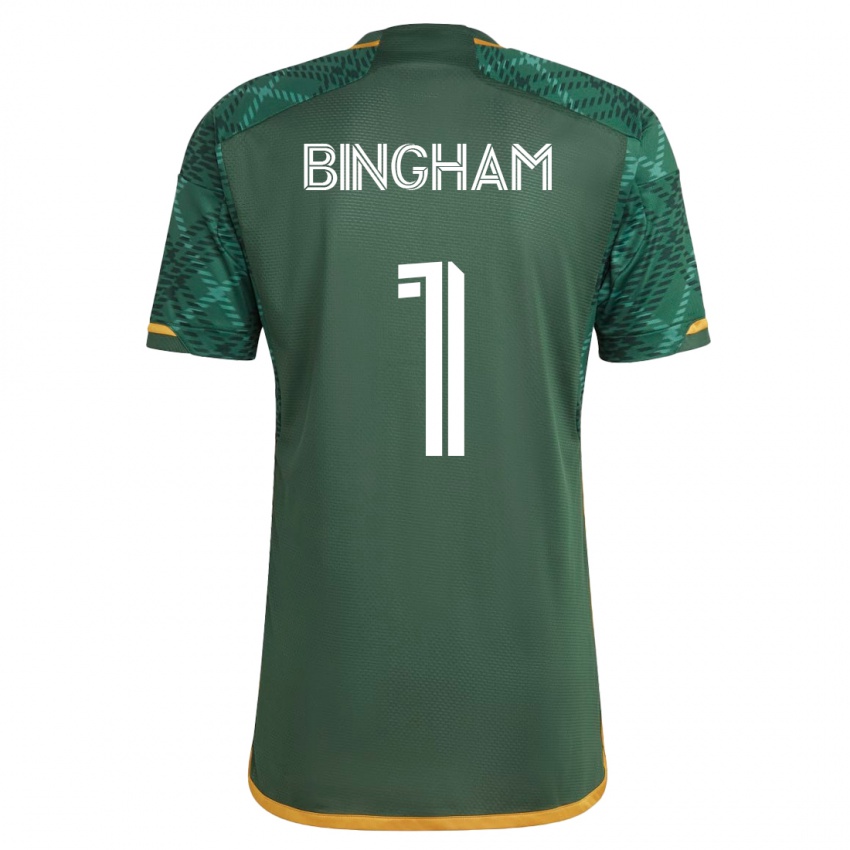 Criança Camisola David Bingham #1 Verde Principal 2023/24 Camisa Brasil
