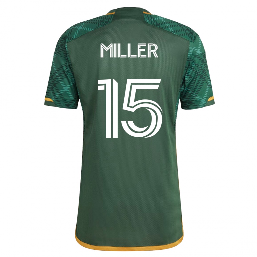 Criança Camisola Eric Miller #15 Verde Principal 2023/24 Camisa Brasil