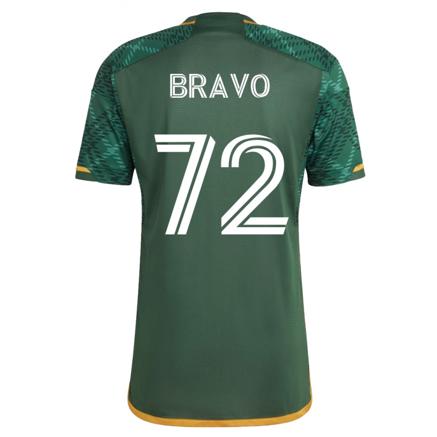 Criança Camisola Julian Bravo #72 Verde Principal 2023/24 Camisa Brasil
