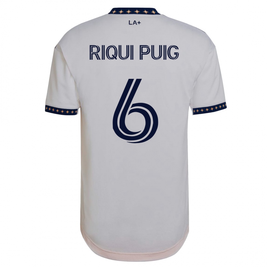 Criança Camisola Riqui Puig #6 Branco Principal 2023/24 Camisa Brasil