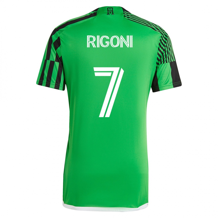 Criança Camisola Emiliano Rigoni #7 Verde Preto Principal 2023/24 Camisa Brasil