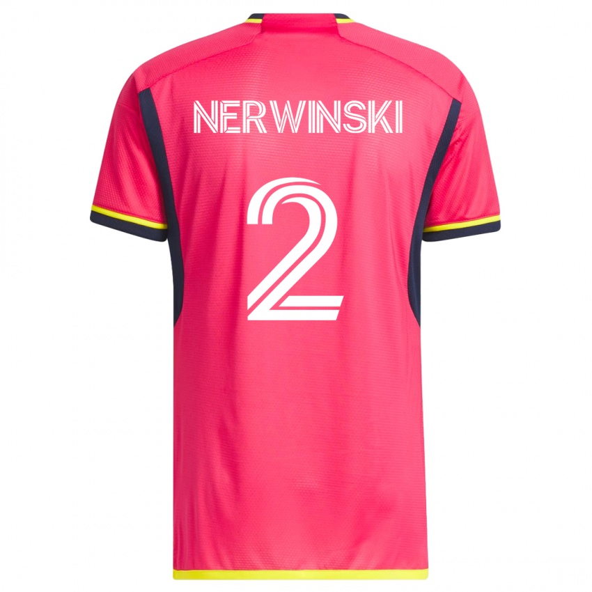 Criança Camisola Jake Nerwinski #2 Rosa Principal 2023/24 Camisa Brasil