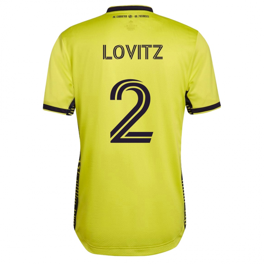 Criança Camisola Daniel Lovitz #2 Amarelo Principal 2023/24 Camisa Brasil