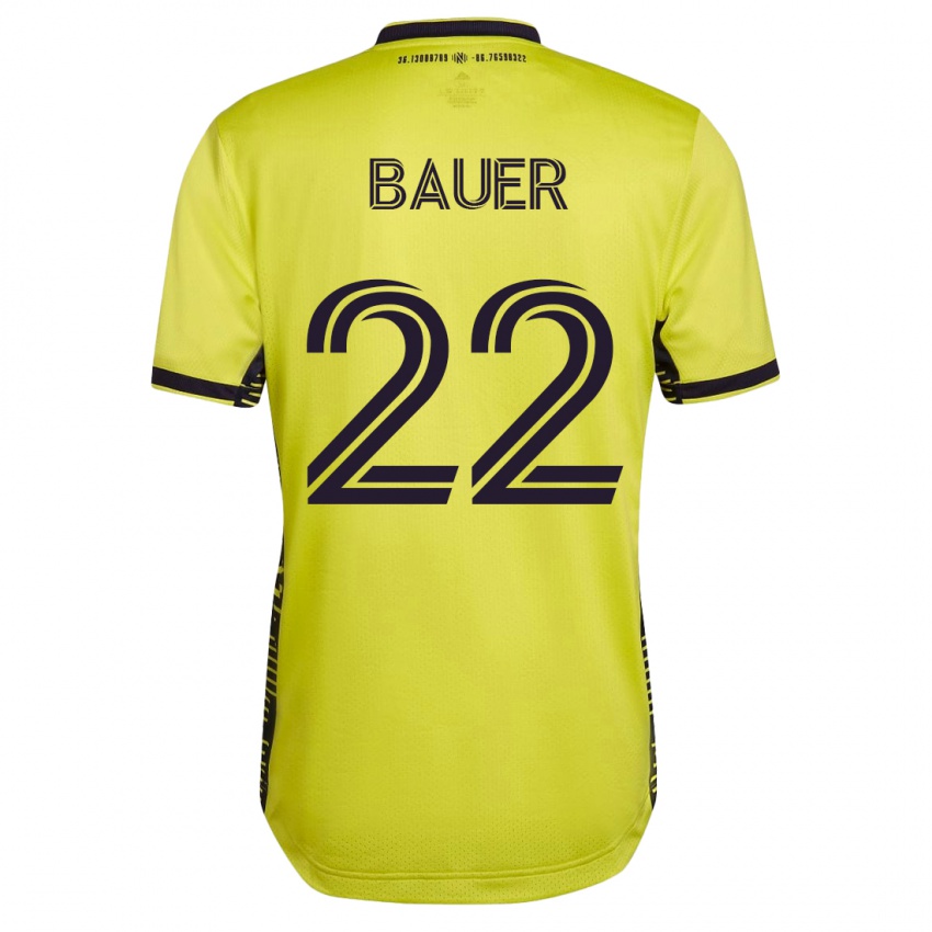 Criança Camisola Josh Bauer #22 Amarelo Principal 2023/24 Camisa Brasil
