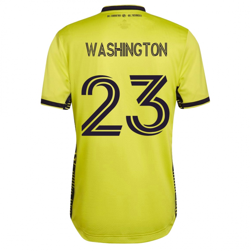 Criança Camisola Taylor Washington #23 Amarelo Principal 2023/24 Camisa Brasil