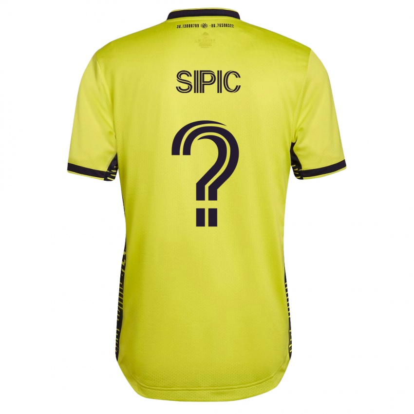 Criança Camisola Adem Sipić #0 Amarelo Principal 2023/24 Camisa Brasil