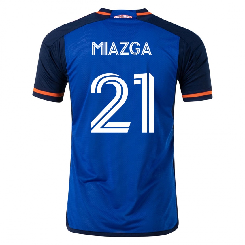 Criança Camisola Matt Miazga #21 Azul Principal 2023/24 Camisa Brasil