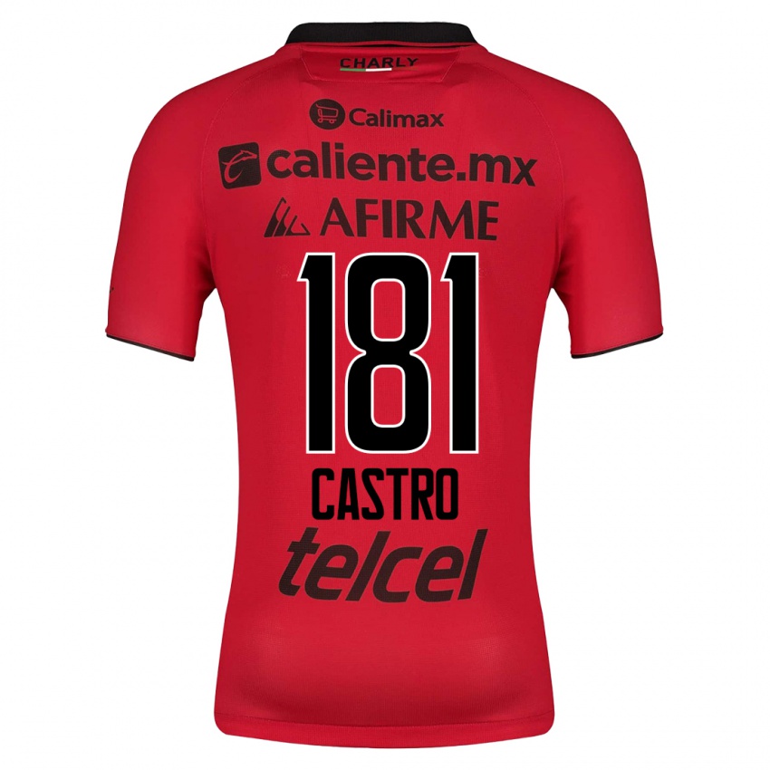 Criança Camisola José Castro #181 Vermelho Principal 2023/24 Camisa Brasil