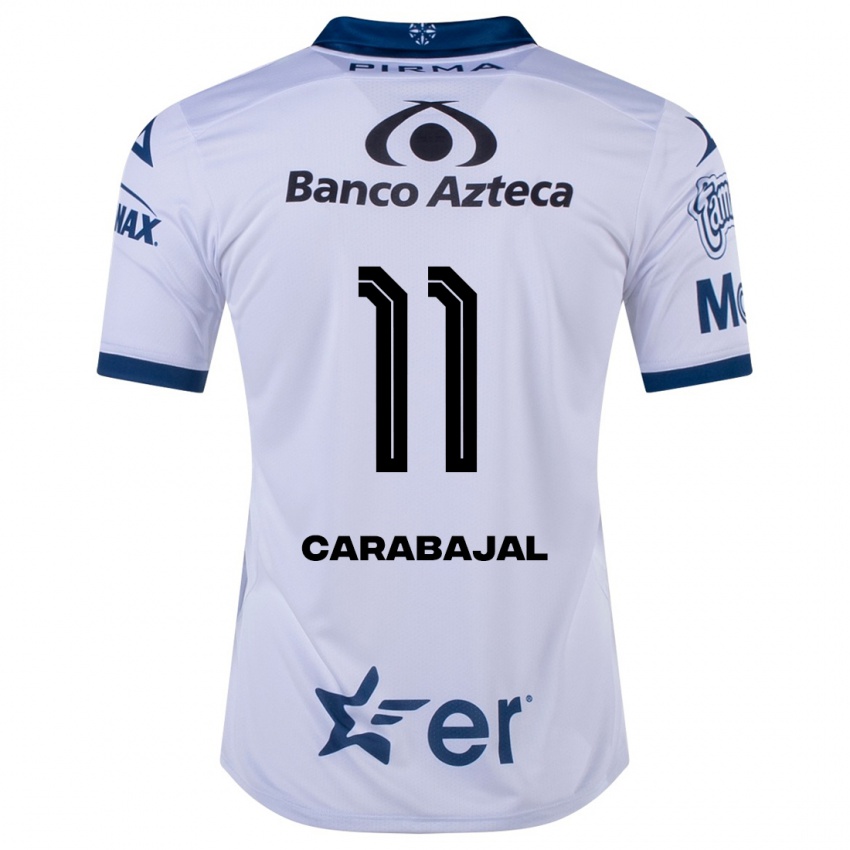 Criança Camisola Gabriel Carabajal #11 Branco Principal 2023/24 Camisa Brasil