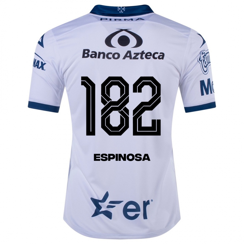 Criança Camisola Daniel Espinosa #182 Branco Principal 2023/24 Camisa Brasil
