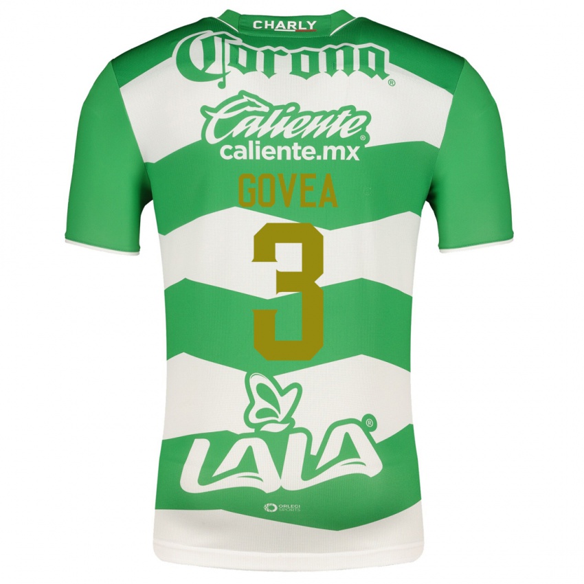 Criança Camisola Ismael Govea #3 Verde Principal 2023/24 Camisa Brasil