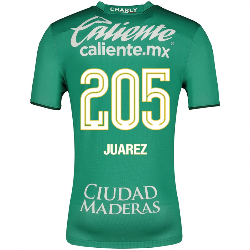 Criança Camisola Moisés Juárez #205 Verde Principal 2023/24 Camisa Brasil