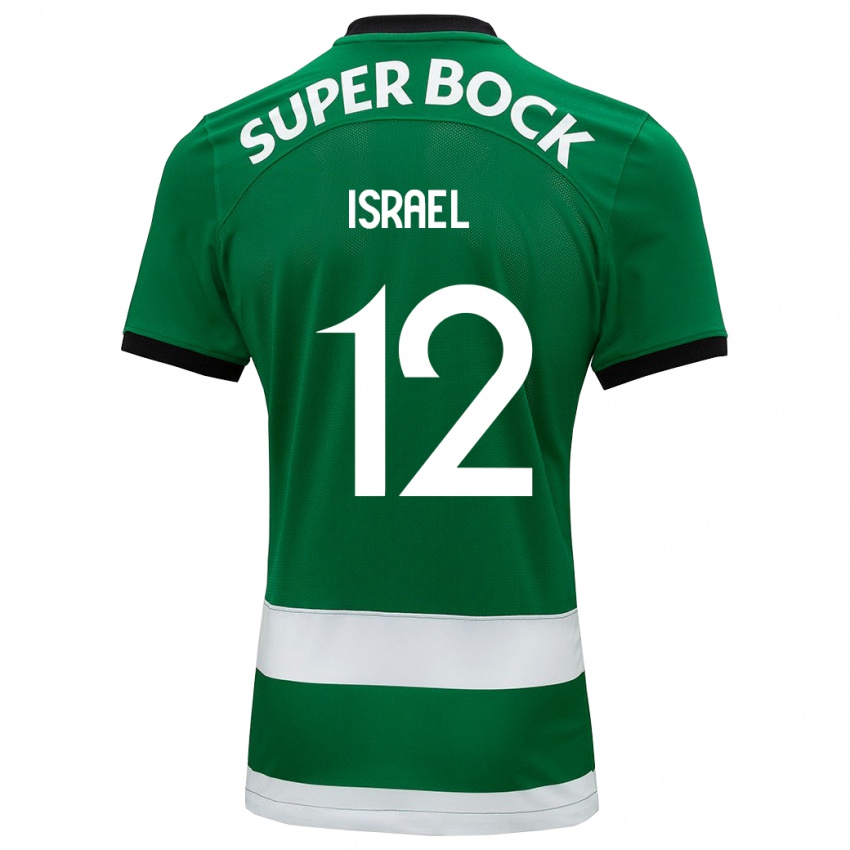 Criança Camisola Franco Israel #12 Verde Principal 2023/24 Camisa Brasil