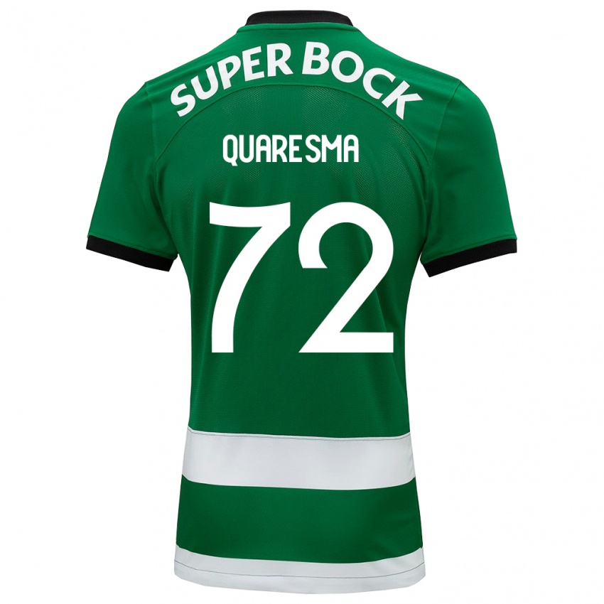 Criança Camisola Eduardo Quaresma #72 Verde Principal 2023/24 Camisa Brasil