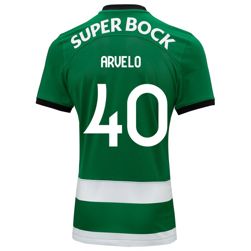 Criança Camisola Adam Arvelo #40 Verde Principal 2023/24 Camisa Brasil