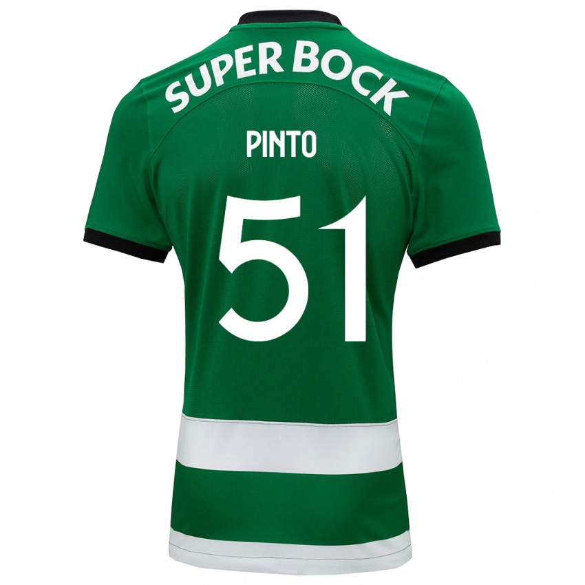 Criança Camisola Diogo Pinto #51 Verde Principal 2023/24 Camisa Brasil
