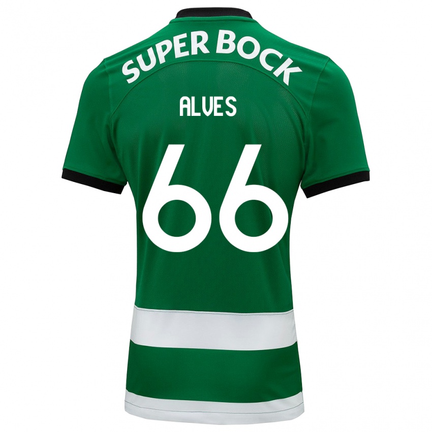Criança Camisola Miguel Alves #66 Verde Principal 2023/24 Camisa Brasil
