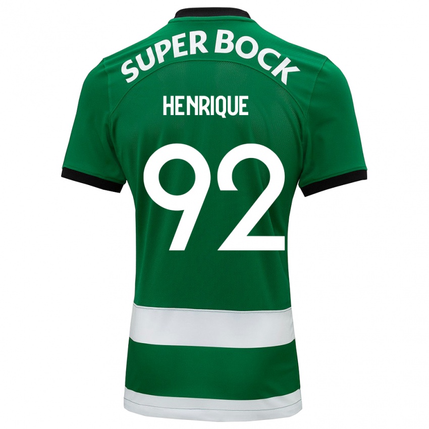 Criança Camisola Eduardo Henrique #92 Verde Principal 2023/24 Camisa Brasil