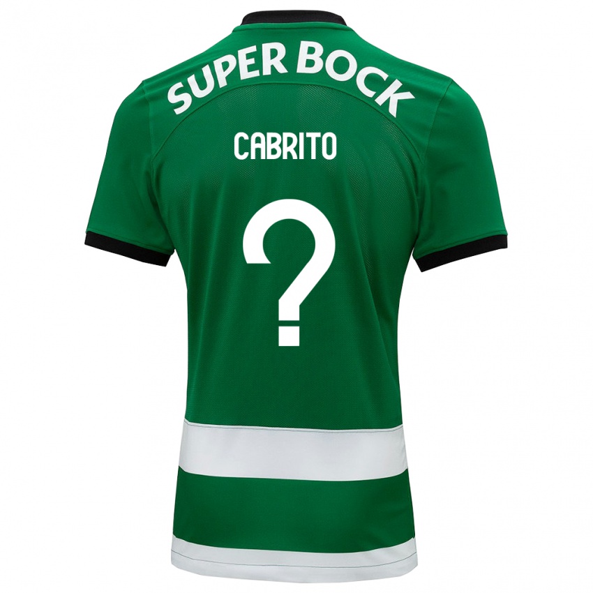 Criança Camisola Rodrigo Cabrito #0 Verde Principal 2023/24 Camisa Brasil