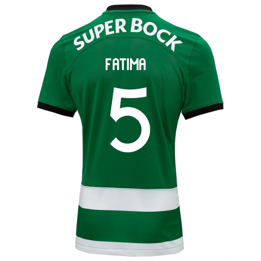 Criança Camisola Francisca Fatima Aquino Dutra #5 Verde Principal 2023/24 Camisa Brasil