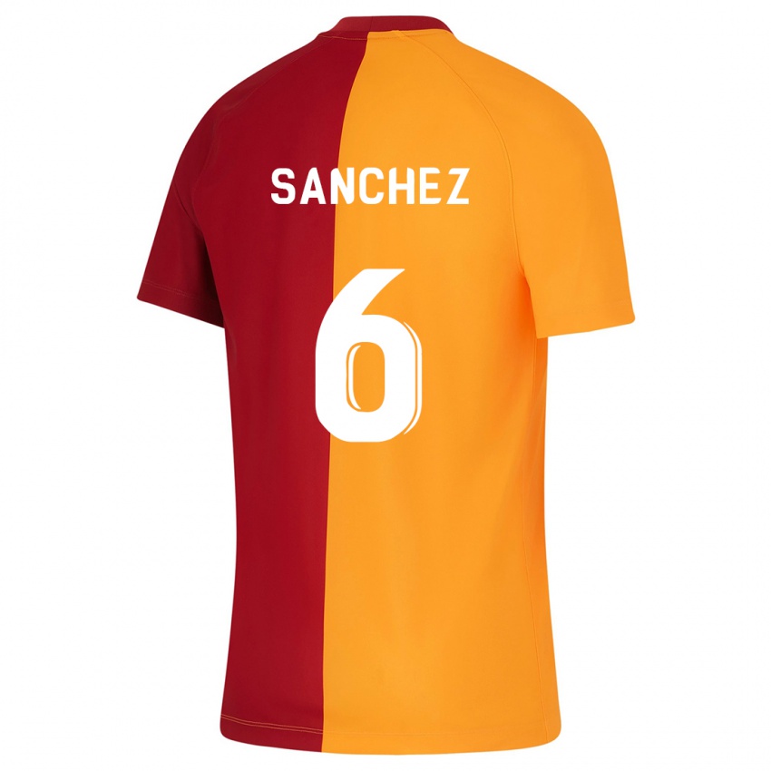 Criança Camisola Davinson Sanchez #6 Laranja Principal 2023/24 Camisa Brasil
