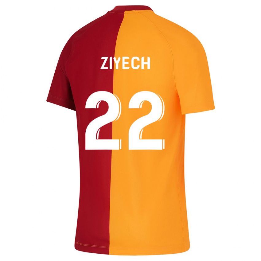 Criança Camisola Hakim Ziyech #22 Laranja Principal 2023/24 Camisa Brasil