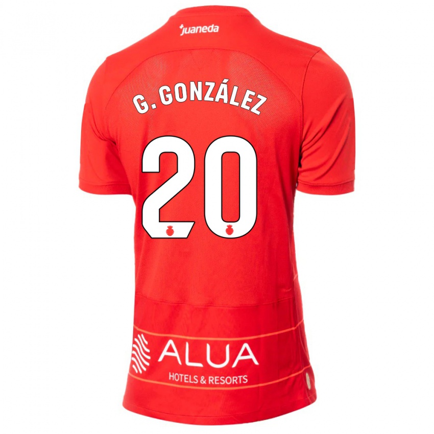 Criança Camisola Giovanni González #20 Vermelho Principal 2023/24 Camisa Brasil
