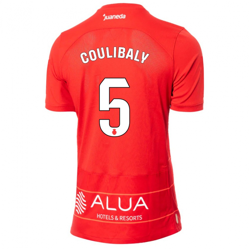 Criança Camisola Habib Anas Coulibaly #5 Vermelho Principal 2023/24 Camisa Brasil