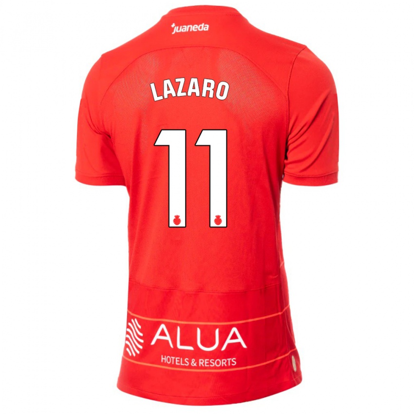 Criança Camisola Victor Lázaro #11 Vermelho Principal 2023/24 Camisa Brasil