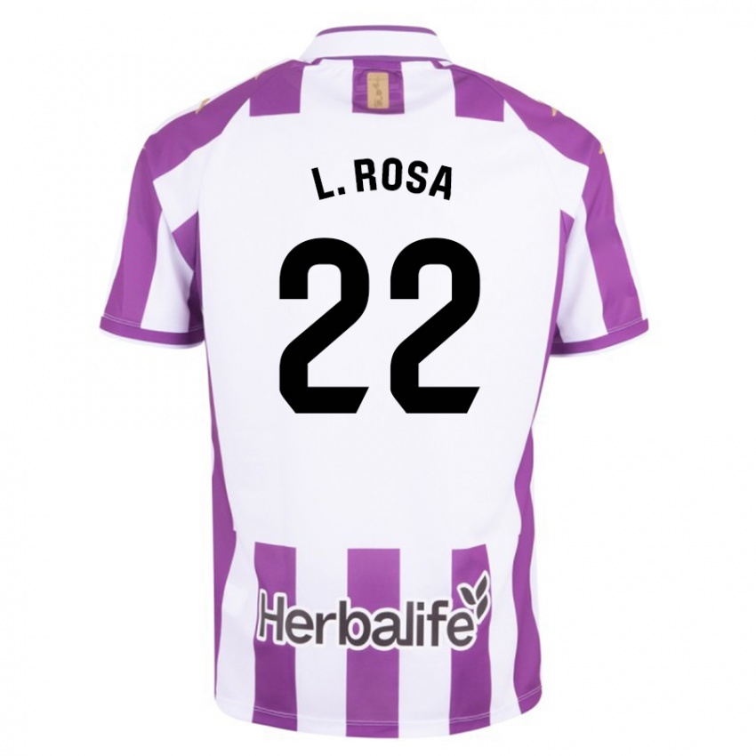 Criança Camisola Lucas Rosa #22 Roxo Principal 2023/24 Camisa Brasil