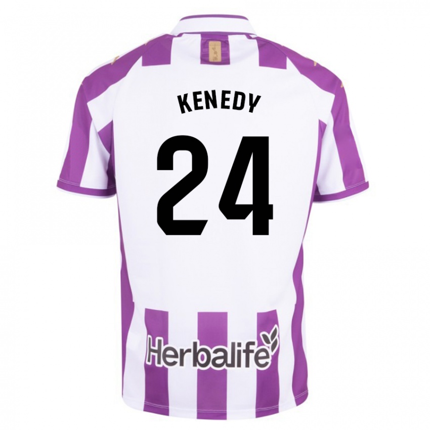 Criança Camisola Kenedy #24 Roxo Principal 2023/24 Camisa Brasil