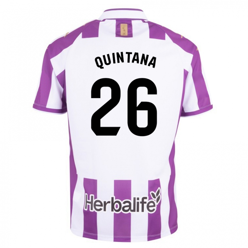 Criança Camisola Alberto Quintana #26 Roxo Principal 2023/24 Camisa Brasil