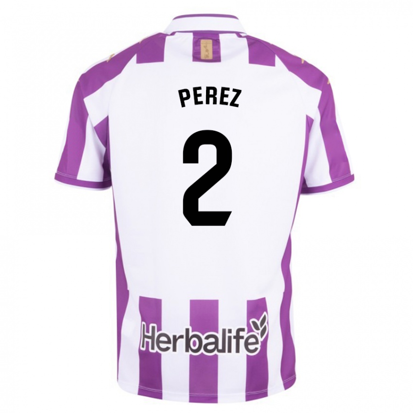 Criança Camisola Iker Pérez #2 Roxo Principal 2023/24 Camisa Brasil