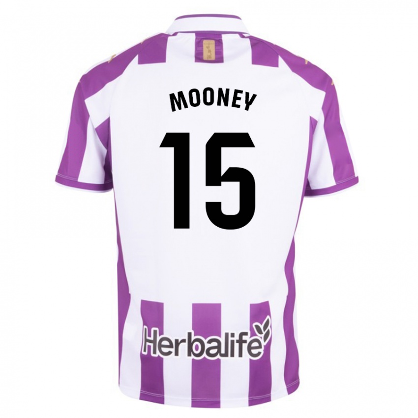 Criança Camisola Fionn Mooney #15 Roxo Principal 2023/24 Camisa Brasil