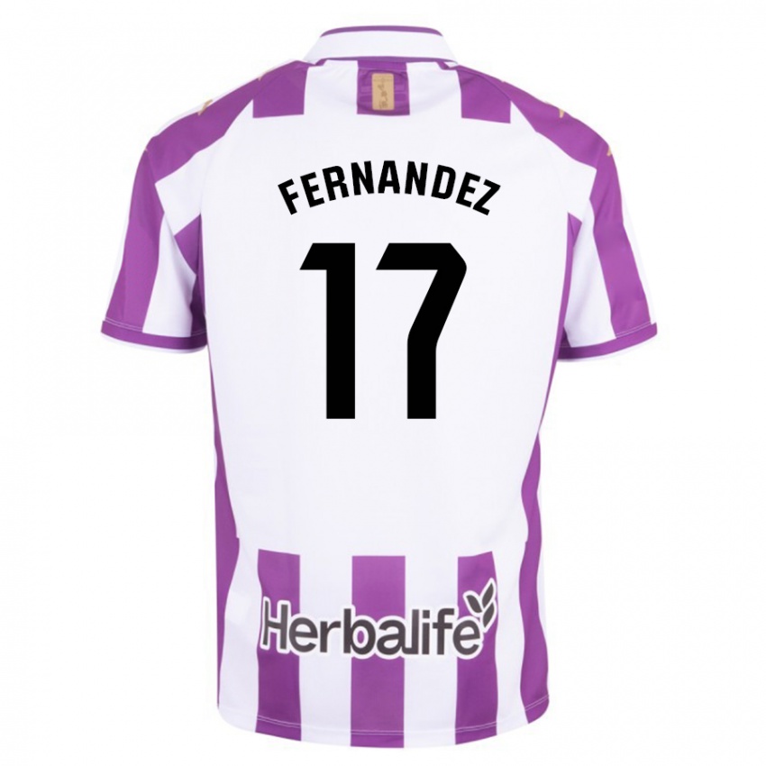 Criança Camisola Dani Fernández #17 Roxo Principal 2023/24 Camisa Brasil