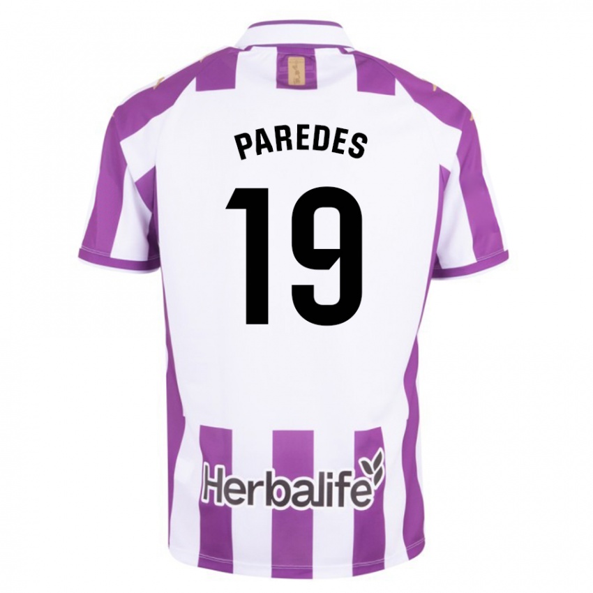 Criança Camisola Yago Paredes #19 Roxo Principal 2023/24 Camisa Brasil