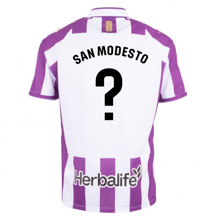 Criança Camisola Hugo San Modesto #0 Roxo Principal 2023/24 Camisa Brasil