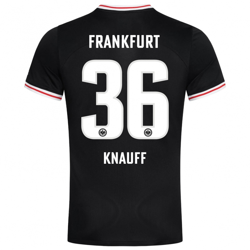 Criança Camisola Ansgar Knauff #36 Preto Alternativa 2023/24 Camisa Brasil