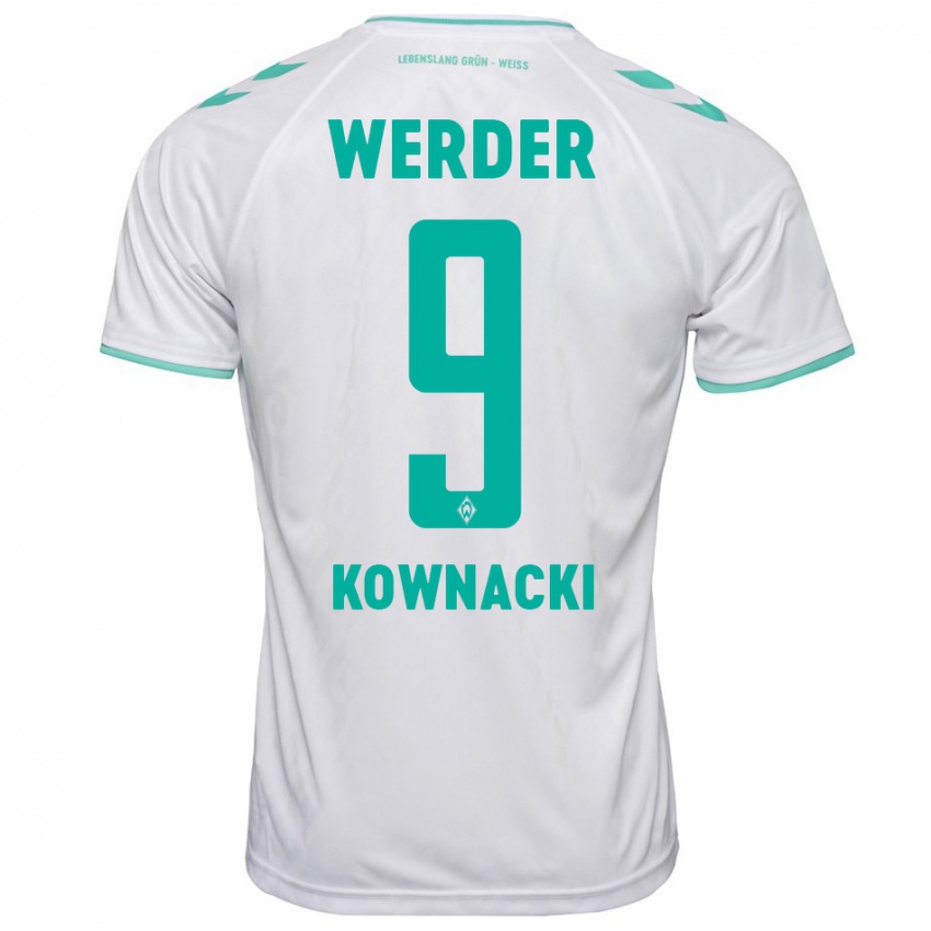 Criança Camisola Dawid Kownacki #9 Branco Alternativa 2023/24 Camisa Brasil