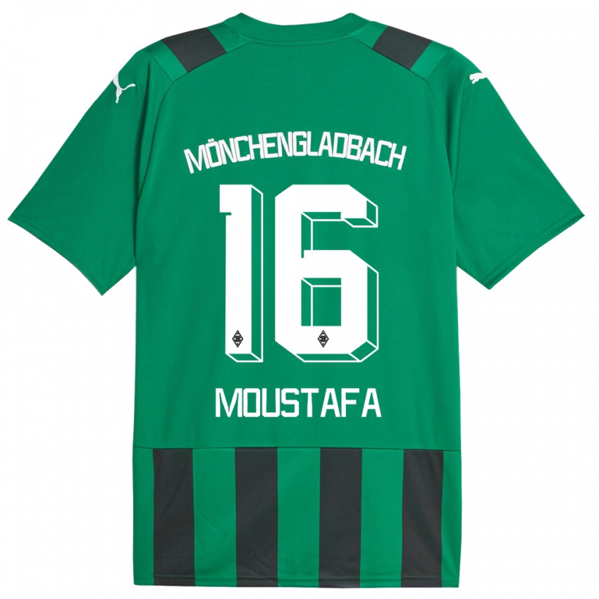 Criança Camisola Moustafa Ashraf Moustafa #16 Preto Verde Alternativa 2023/24 Camisa Brasil