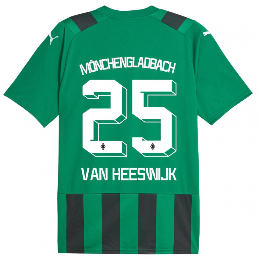 Criança Camisola Amber Van Heeswijk #25 Preto Verde Alternativa 2023/24 Camisa Brasil