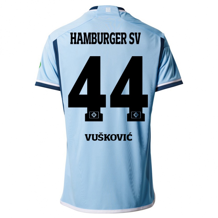 Criança Camisola Mario Vuskovic #44 Azul Alternativa 2023/24 Camisa Brasil