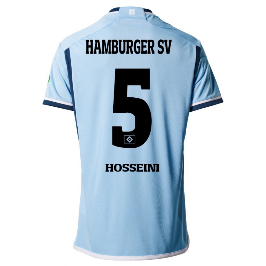 Criança Camisola Reza Hosseini #5 Azul Alternativa 2023/24 Camisa Brasil