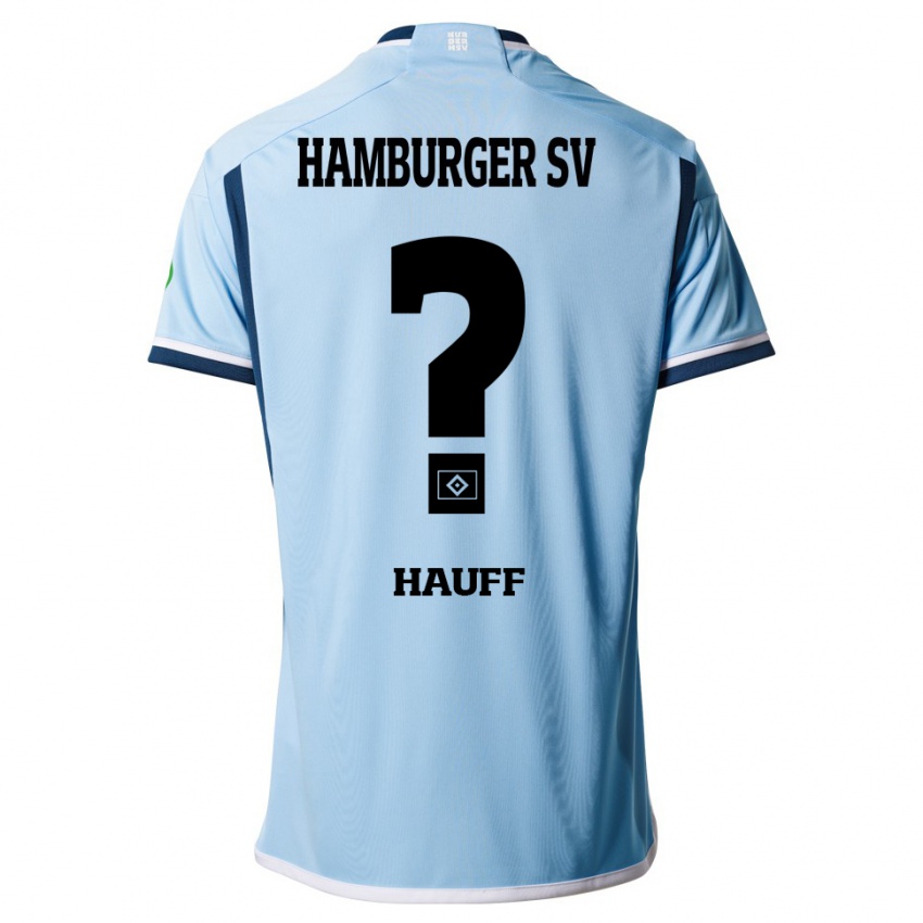 Criança Camisola Daniel Hauff #0 Azul Alternativa 2023/24 Camisa Brasil