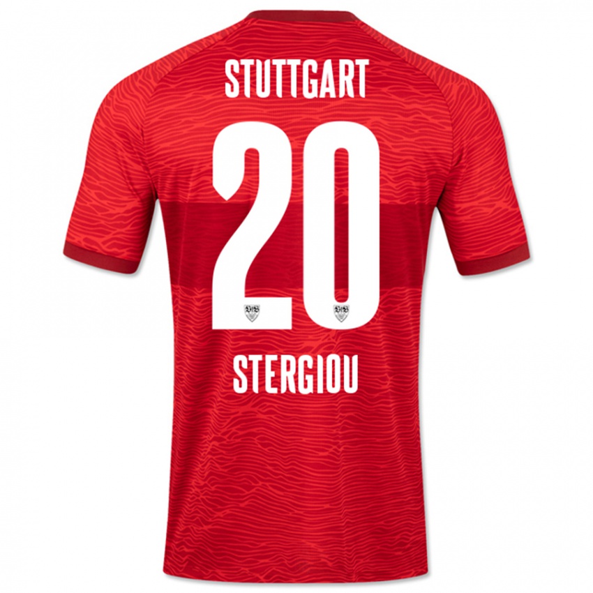 Criança Camisola Leonidas Stergiou #20 Vermelho Alternativa 2023/24 Camisa Brasil