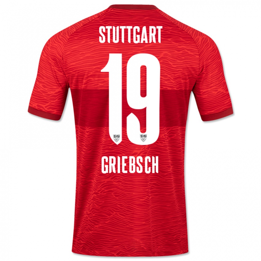 Criança Camisola Lukas Griebsch #19 Vermelho Alternativa 2023/24 Camisa Brasil